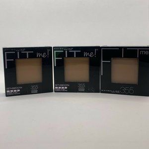 3 Maybelline Fit Me,Pressed Powder Coconut 355,